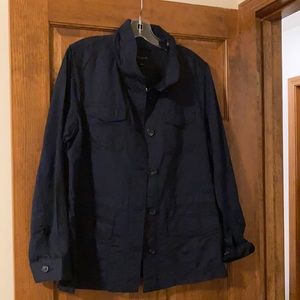 Talbots navy linen/cotton jacket
